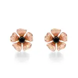 Kolczyki czarny diament z różowego złota AJK_015 Kolczyki czarny diament z różowego złota AJK_015